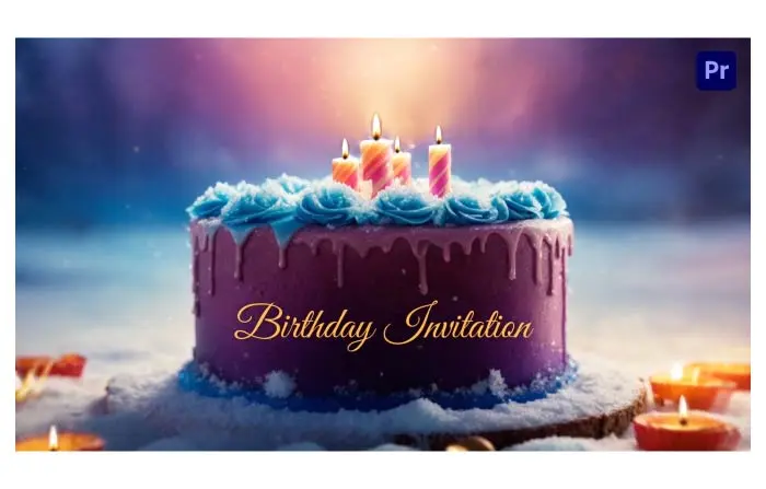 Frozen Themed Birthday Party Invitation 3D Slideshow